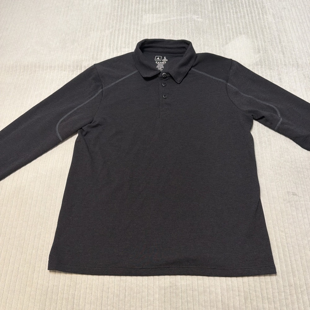 Triple Aught Design TAD Gear Mens Merino Wool Blend Polo Shirt Large black - Picture 2 of 5
